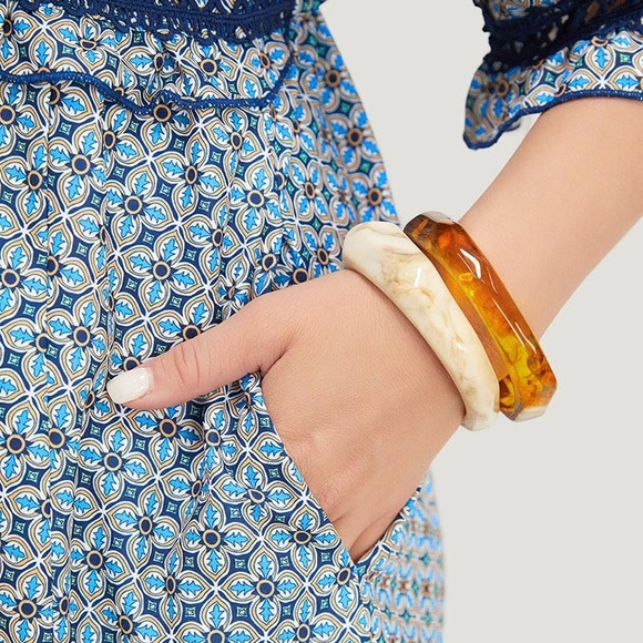 (A8) Bloomchic Bandana Dolman Sleeve Pockets Lace Ruffle Trim Dress, Sz 12, NWT - Picture 7 of 15